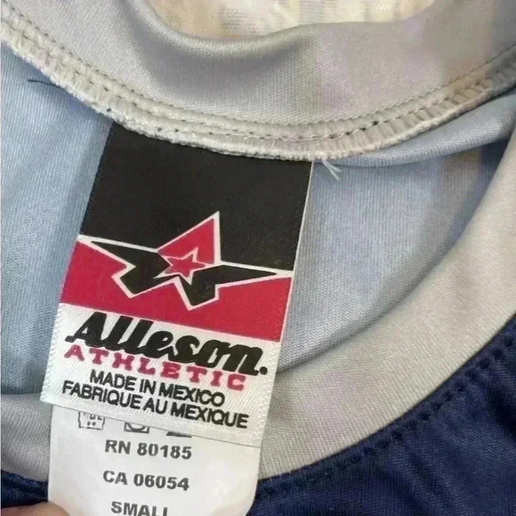 New York Yankees Shirt Men’s Size S Blue Gray Baseball Short Sleeve MLB dri fit - Picture 5 of 12